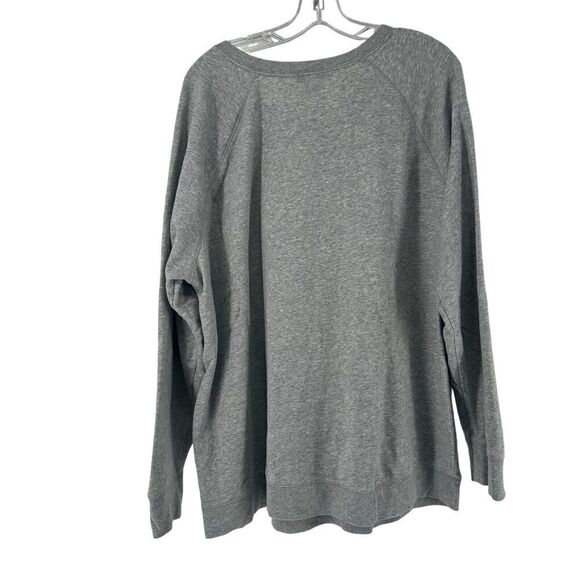 Old Navy Sweatshirt Bon Voyage Size XXL Gray Travel Top Cozy Lounge Cruise Vacay - Picture 6 of 6